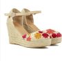 Castañer Geborduurde hoge sleehak espadrilles Multicolor Dames - Thumbnail 3