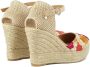 Castañer Geborduurde hoge sleehak espadrilles Multicolor Dames - Thumbnail 4