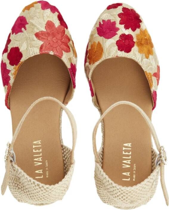 Castañer Geborduurde hoge sleehak espadrilles Multicolor Dames