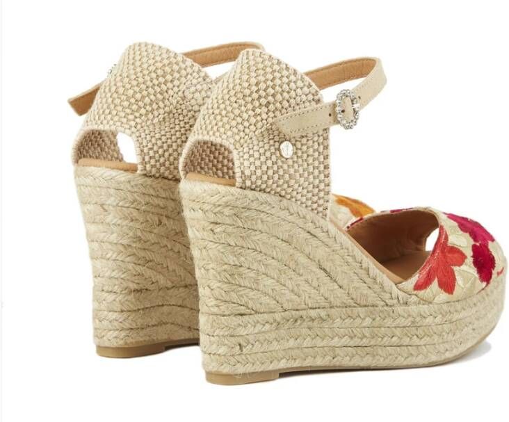 Castañer Geborduurde sleehak espadrilles Multicolor Dames