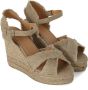 Castañer Verhoog je stijl met Bromelia Espadrille Sleehak Sandalen Beige Dames - Thumbnail 8