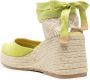 Castañer Gele Canvas Sleehak Sandalen Yellow Dames - Thumbnail 3