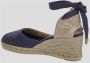 Castañer Handgemaakte Wedge Espadrilles met Lint Binden Blue Dames - Thumbnail 11