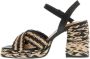 Castañer Gevlochten Beige en Zwarte Plateau Sandalen Multicolor Dames - Thumbnail 3