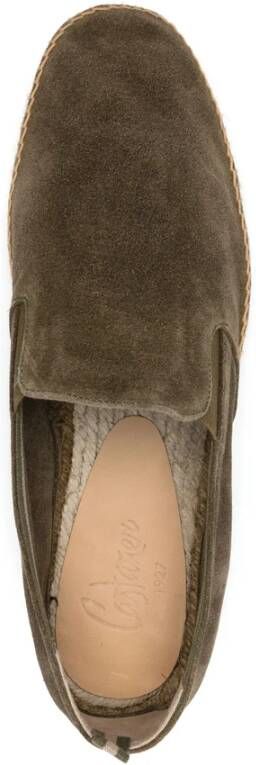 Castañer Gevlochten Raffia Platform Amandel Teen Schoenen