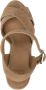 Castañer Beige Sleehak Sandalen met Kruisbanden Beige Dames - Thumbnail 10