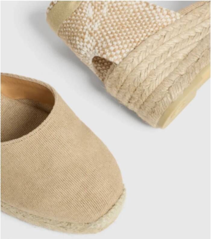 Castañer Geweven Sleehak Espadrilles Sandaal Brown Dames