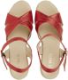 Castañer Gouden Espadrille Sleehakken Red Dames - Thumbnail 4