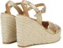 Castañer Gouden Espadrille Sleehakken Yellow Dames - Thumbnail 3