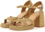 Castañer Gouden Hak Espadrilles voor Vrouwen Beige Dames - Thumbnail 11