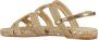 Castañer Gouden Metallic Geweven Sandaal met Slingback - Thumbnail 2