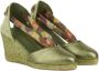 Castañer Groene Sleehak Espadrilles Yellow Dames - Thumbnail 3