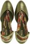 Castañer Groene Sleehak Espadrilles Yellow Dames - Thumbnail 5