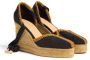 Castañer Handgemaakte Espadrilles Coeur in Zwart en Goud Black Dames - Thumbnail 2