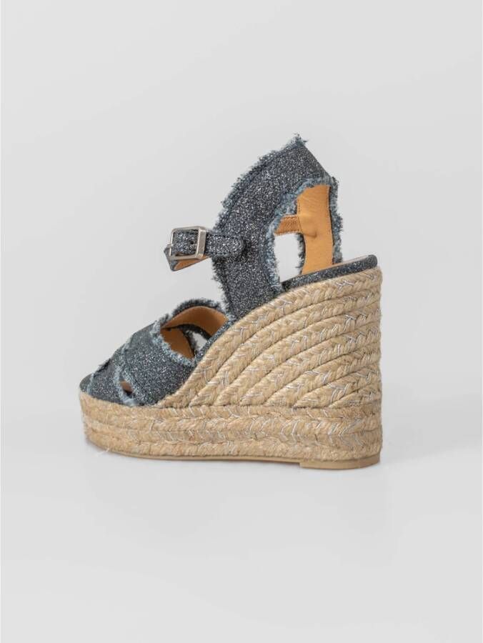 Castañer Handgemaakte Espadrilles met Open Teen Multicolor Dames