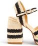 Castañer Handgemaakte zomersandalen met geborduurd katoen op raffia Multicolor Dames - Thumbnail 3