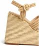Castañer Handgeweven Natuurlijke Raffia Zomer Sandaal Beige Dames - Thumbnail 3