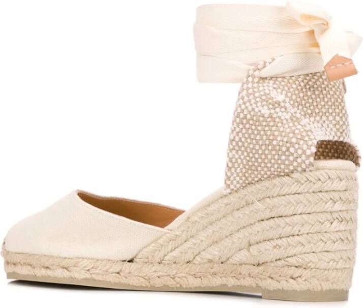Castañer Ivoor Wedge Espadrilles Sandalen Beige Dames
