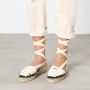 Castañer Jean -katoenen espadrilles met traditionele lintveters. - Thumbnail 8