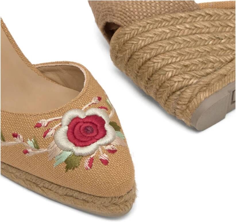 Castañer Joyce Etro T 8 273 · Platte Espadrille Beige Dames