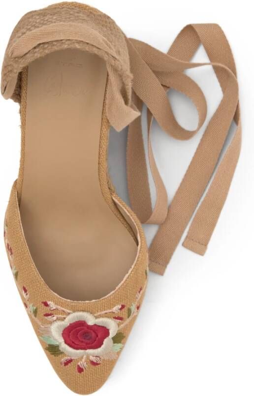 Castañer Joyce Etro T 8 273 · Platte Espadrille Beige Dames