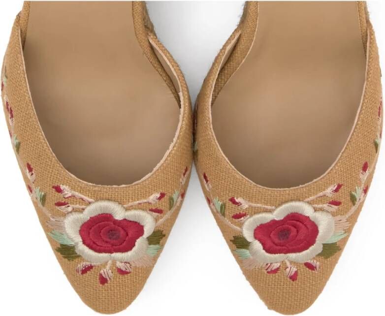Castañer Joyce Etro T 8 273 · Platte Espadrille Beige Dames