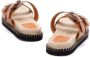 Castañer Karamelbruine Dubbele Band Platte Schoenen - Thumbnail 2