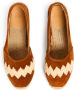 Castañer Karen espadrille flats gemaakt in Spanje met splitleer en raffia hebben een gesloten neus. Brown Dames - Thumbnail 8