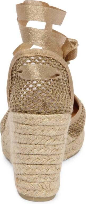 Castañer Koraal Wedge Espadrilles Lurex Schoenen