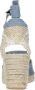 Castañer Handgemaakte Espadrille Sleehak Sandalen Blue Dames - Thumbnail 3