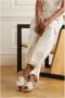 Castañer Metallic Linen Sandalen met Gekruiste Bandjes - Thumbnail 2