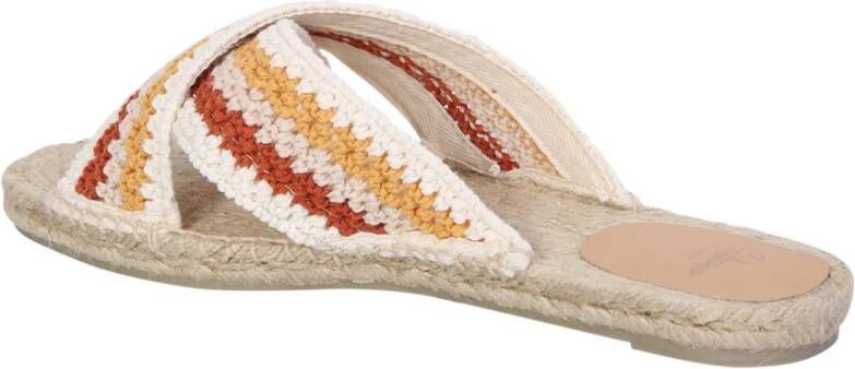 Castañer Multi Sandalen Haakstijl Beige Multicolor