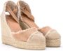 Castañer Natuurlijke Wedge Sandaal Catalina in Linnen Beige Dames - Thumbnail 3