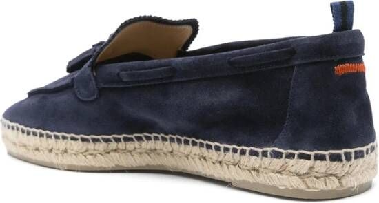 Castañer Navy Blauw Kwast Detail Schoen