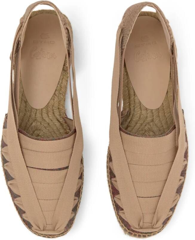 Castañer Norman Etro T 272 · Platte Espadrille Beige Heren