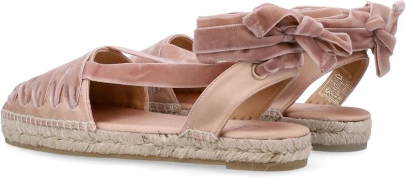 Castañer Nude Satijnen Espadrilles