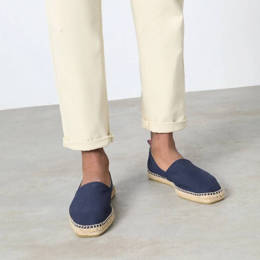 Castañer Pablo biologisch katoenen espadrilles met de hand genaaid in Spanje. Blue Heren