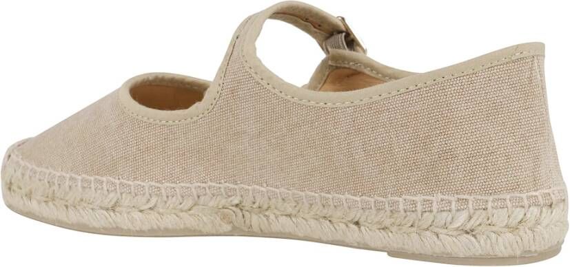 Castañer Padua Espadrilles Zand Katoen Mary-Jane Stijl