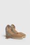 Castañer Beige Sandalen met Gevlochten Raffia Sleehak Beige Dames - Thumbnail 15