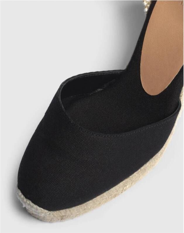 Castañer Zwarte Espadrille Sneakers met Enkelveters Black Dames - Foto 8