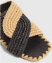 Castañer Prado slipper van raffia met schapenleren details - Thumbnail 13