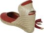 Castañer Carina 8 002 Sleehak Espadrilles Red Dames - Thumbnail 12