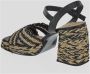 Castañer Geweven Raffia Kruisband Sandalen Beige Dames - Thumbnail 5