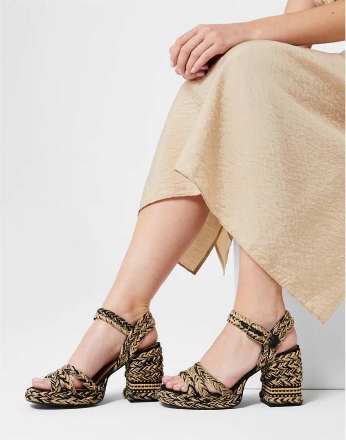 Castañer Rafia Geweven Sandalen