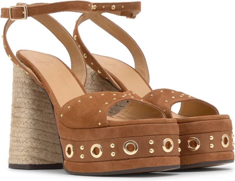 Castañer Sandaal MET 13 CM HAK Brown Dames
