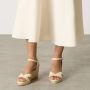 Castañer Sandalen MET 7 CM Wiggenhak Beige Dames - Thumbnail 4
