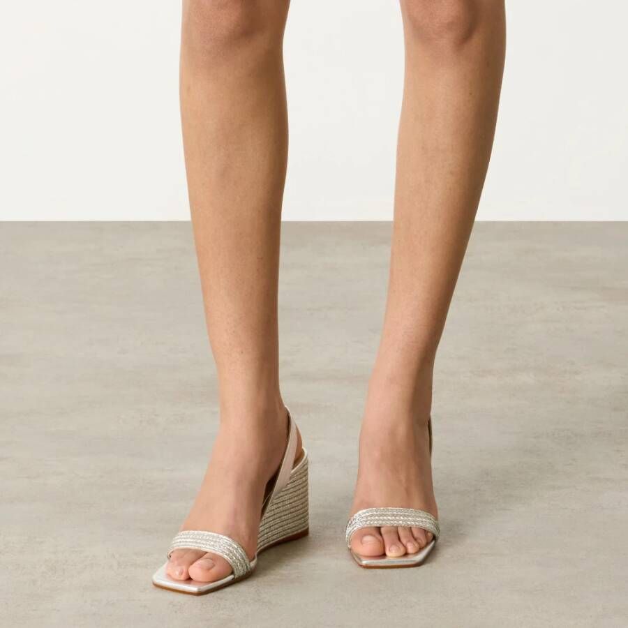 Castañer Sandalen MET 8 CM Wiggenhak Yellow Dames