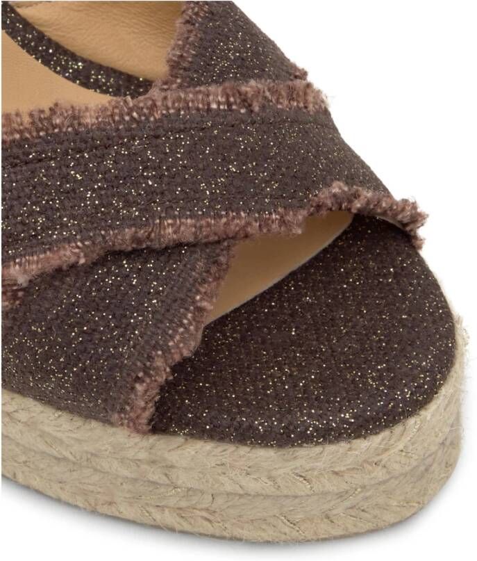 Castañer Sandalen met sleehak en 11 cm hak
