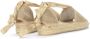 Castañer Beige Zool Sleehak Sandalen met Lurex Details Yellow Dames - Thumbnail 4