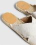 Castañer Palmera slipper van linnen met glitter - Thumbnail 7